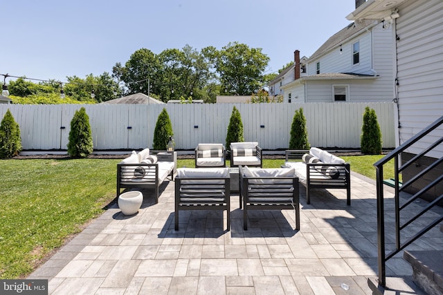 412 Horace Ave, Palmyra, NJ 08065 - view of patio / terrace with outdoor lounge area