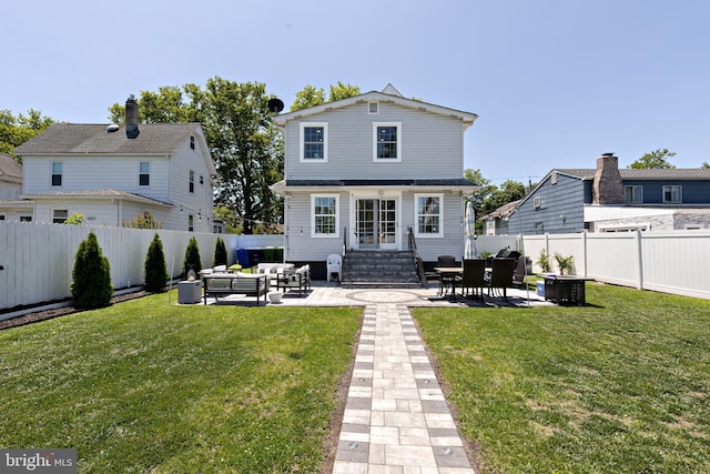 412 Horace Ave, Palmyra, NJ 08065 - back of house with an outdoor living space, a patio, and entry steps