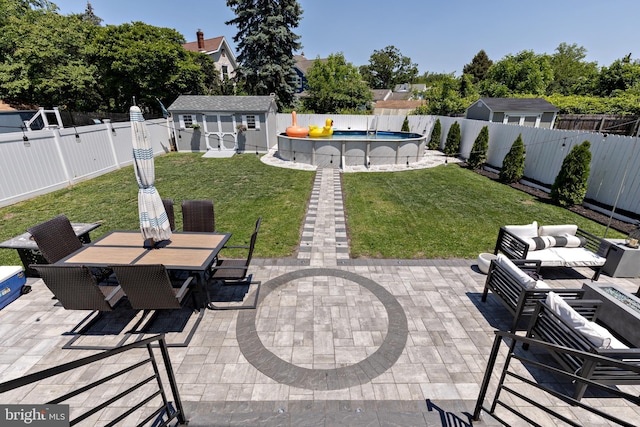412 Horace Ave, Palmyra, NJ 08065 - view of patio / terrace featuring outdoor dining space and an outdoor living space
