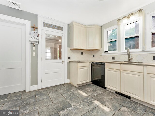 19330 Longmeadow Rd, Hagerstown, MD 21742 - kitchen with a sink, dishwasher, tasteful backsplash, and plenty of natural light