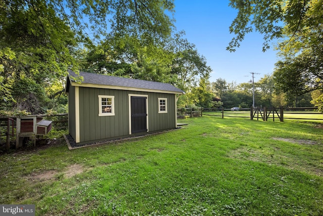 233 Edison Furlong Rd, Doylestown, PA 18901 - view of yard with an outdoor structure and view of wooded area