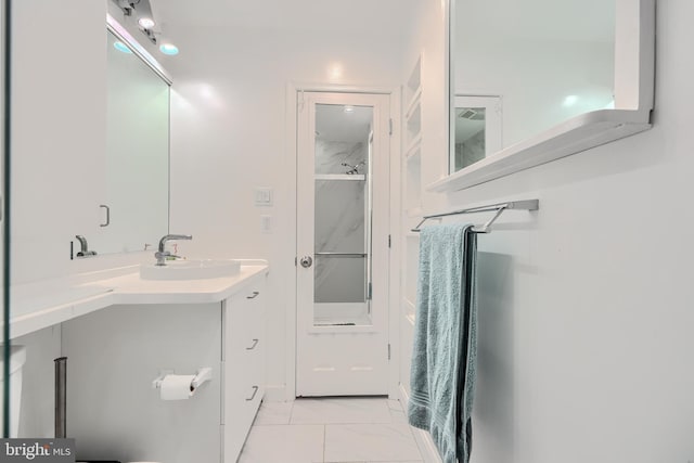 1 Second Tee Ct, Baltimore, MD 21209 - full bathroom with vanity and marble finish flooring