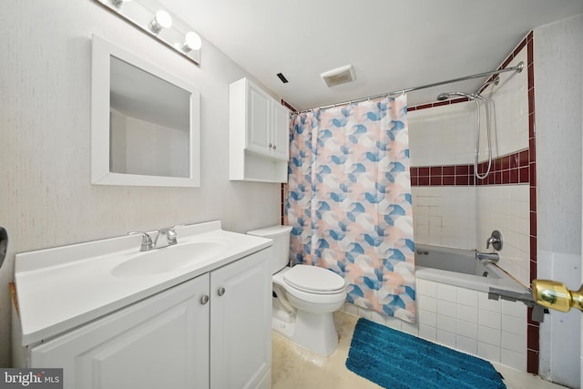 4408 Island Pl Unit T2, Annandale, VA 22003 - bathroom featuring tiled shower / bath, vanity, toilet, and tile patterned flooring