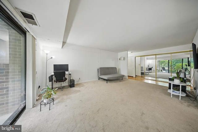 4408 Island Pl Unit T2, Annandale, VA 22003 - sitting room with a desk, carpet, and baseboards
