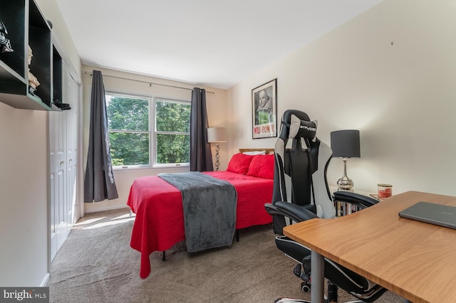 303 Knoll Way, Rocky Hill, NJ 08553 - carpeted bedroom with a desk