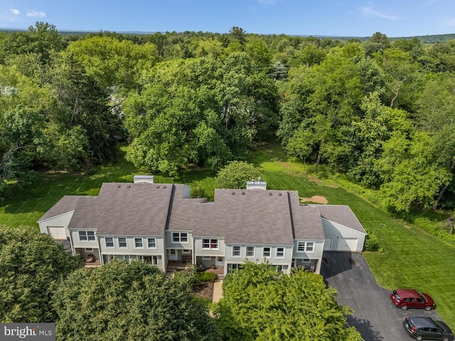303 Knoll Way, Rocky Hill, NJ 08553 - view from above of property featuring a heavily wooded area