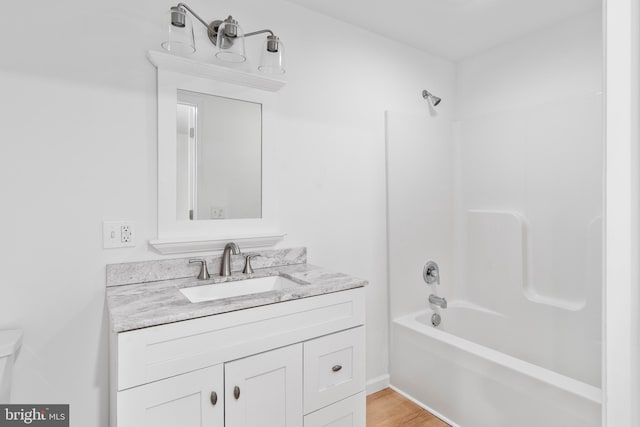26959 Branchtown Rd, Worton, MD 21678 - bathroom with vanity, bathtub / shower combination, and toilet