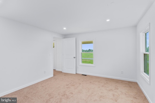 26959 Branchtown Rd, Worton, MD 21678 - spare room featuring plenty of natural light, carpet floors, recessed lighting, and baseboards