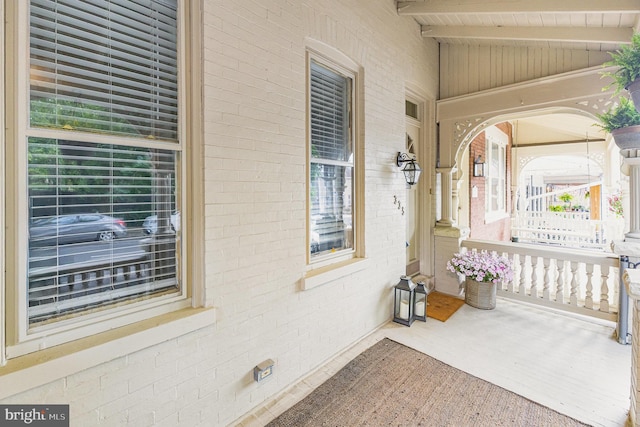 335 W Walnut St, Lancaster, PA 17603 - entrance to property with brick siding and covered porch