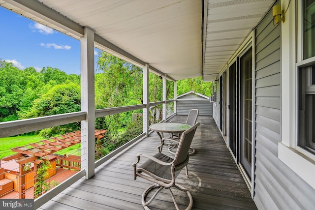4441 Solomons Island Rd, Harwood, MD 20776 - view of wooden terrace