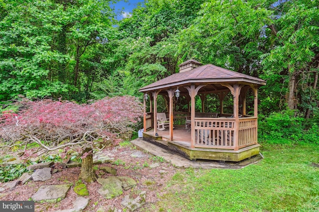 4441 Solomons Island Rd, Harwood, MD 20776 - view of yard featuring a gazebo