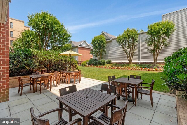 444 W Broad St Unit 401, Falls Church, VA 22046 - view of patio with outdoor dining area