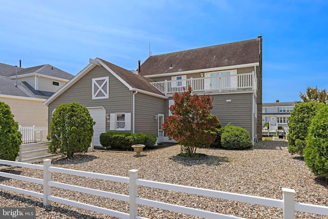 18 Old Whaling Ln, Long Beach Township, NJ 08008 - view of front of property with an outbuilding and an attached garage