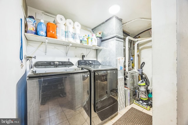 17 Concord Rd, Marlton, NJ 08053 - laundry area featuring washer and dryer and tile patterned floors