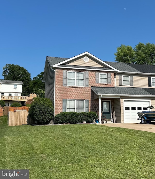 152 Kerfoot Ave, Front Royal, VA 22630 - view of front facade with an attached garage, driveway, and brick siding