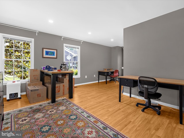 2772 Gingerview Ln, Annapolis, MD 21401 - office with light wood finished floors, recessed lighting, and baseboards