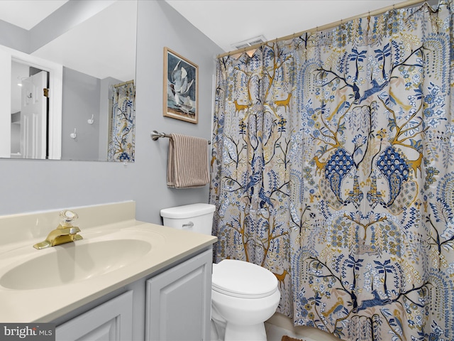 2772 Gingerview Ln, Annapolis, MD 21401 - full bathroom featuring vanity, toilet, and a shower with curtain