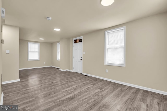 2923 Wasp Rd, Camden, NJ 08104 - foyer with wood finished floors, baseboards, and recessed lighting