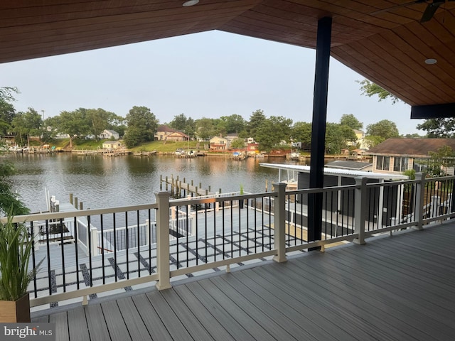 448 Carvel Beach Rd, Carvel Beach, MD 21226 - dock featuring a water view and boat lift