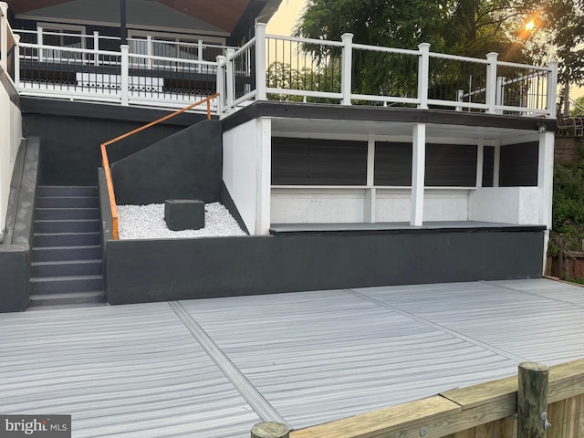 448 Carvel Beach Rd, Carvel Beach, MD 21226 - view of side of property with stairs and a balcony