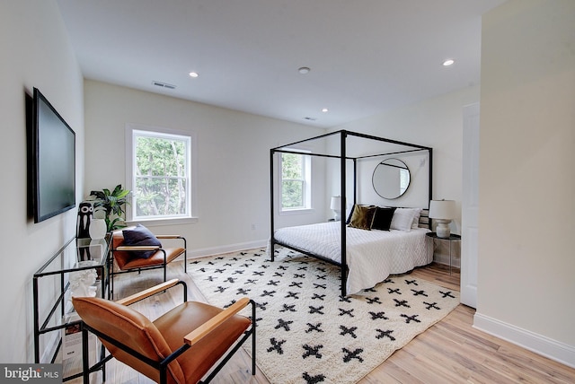 4938 Walton Ave, Philadelphia, PA 19143 - bedroom with light wood-style flooring and recessed lighting