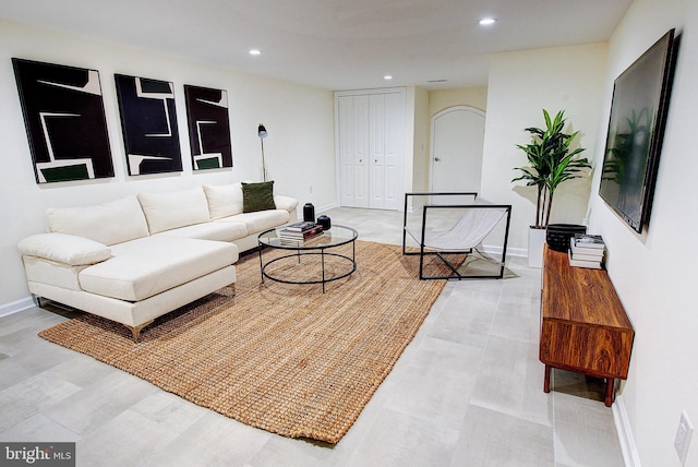 4938 Walton Ave, Philadelphia, PA 19143 - living area featuring recessed lighting and wood finished floors