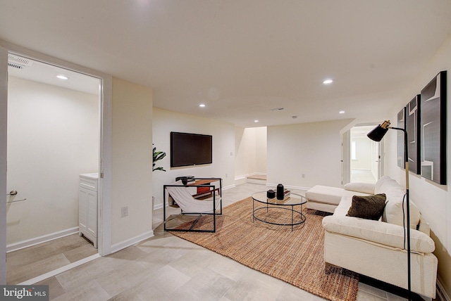 4938 Walton Ave, Philadelphia, PA 19143 - living room featuring recessed lighting and wood finished floors
