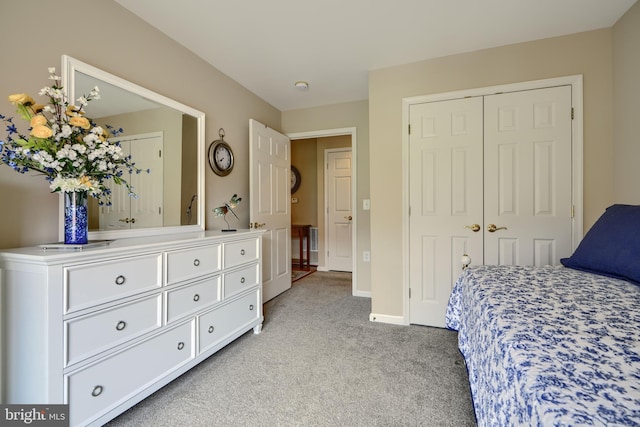 12251 Roundwood Rd Unit 301, Lutherville Timonium, MD 21093 - bedroom featuring light carpet and a closet