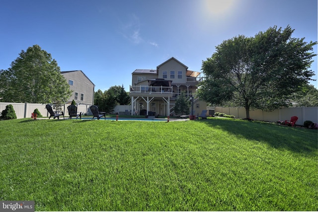 2703 Brownlee Ct, Lanham, MD 20706 - back of house with a pool, a wooden deck, and a patio