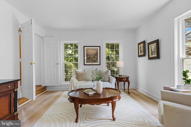 4920 Sunset Ln, Annandale, VA 22003 - living area with light wood-style flooring