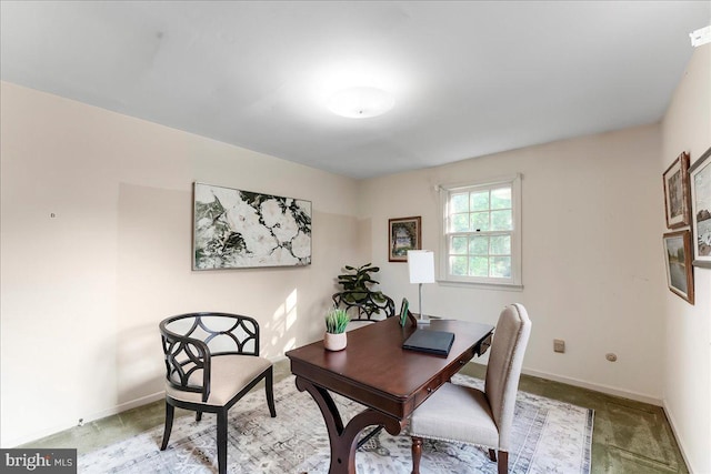 1771 Hunters Cir, West Chester, PA 19380 - home office featuring baseboards and light carpet