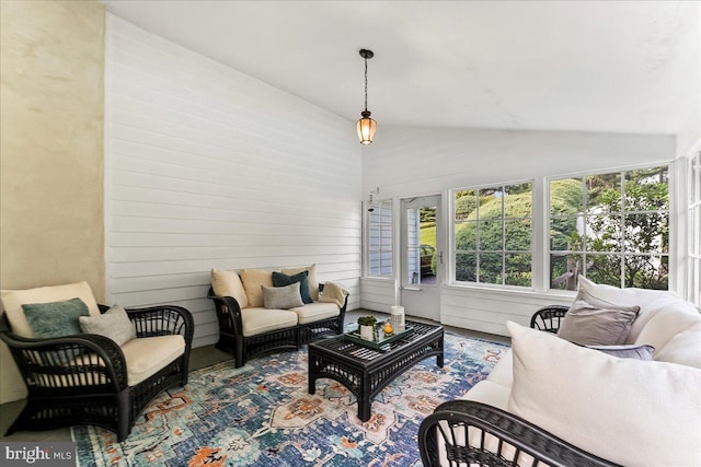 1771 Hunters Cir, West Chester, PA 19380 - living area featuring lofted ceiling