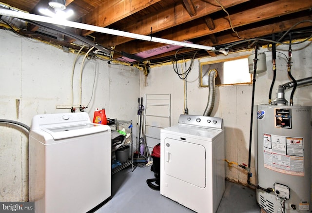 121 Shaffer Rd, King Of Prussia, PA 19406 - laundry room with water heater and independent washer and dryer