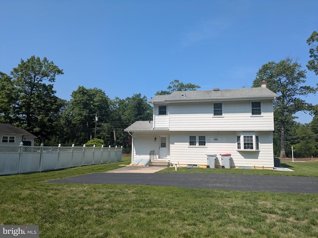 3339 Bruun Ave, Vineland, NJ 08360 - rear view of property featuring a chimney and entry steps