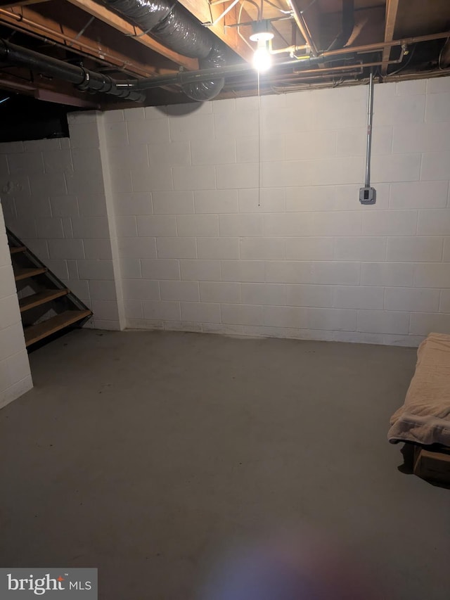 3339 Bruun Ave, Vineland, NJ 08360 - unfinished basement featuring stairs