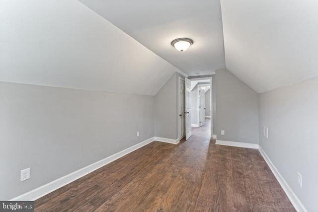 3819 Hayward Ave, Baltimore, MD 21215 - additional living space featuring wood finished floors, baseboards, and lofted ceiling