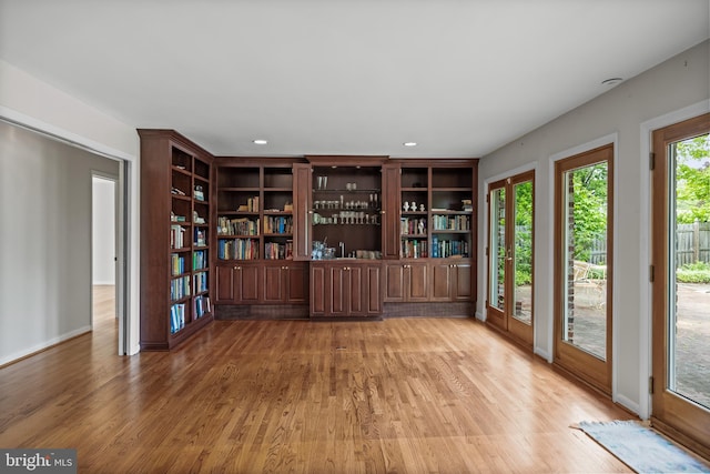 1101 Cherry Ln, Cinnaminson, NJ 08077 - unfurnished office with light wood-style flooring, baseboards, and recessed lighting