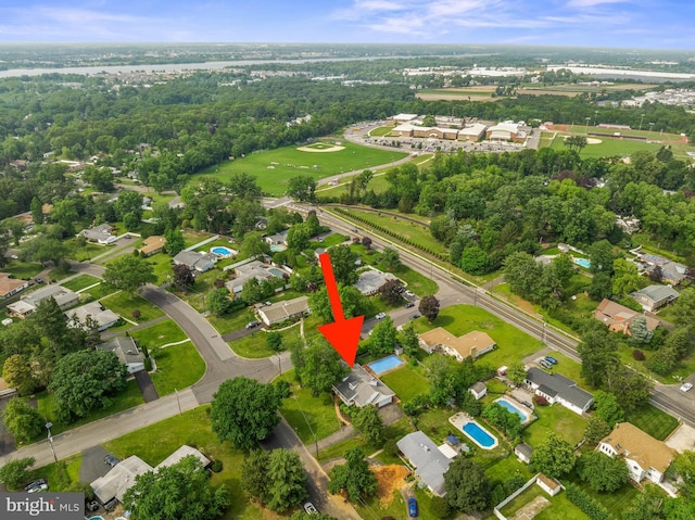 1101 Cherry Ln, Cinnaminson, NJ 08077 - aerial perspective of suburban area