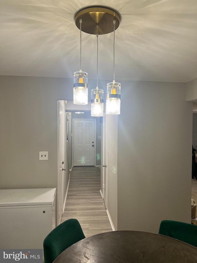 9031 Continental Pl, Landover, MD 20785 - hall with baseboards and light wood finished floors
