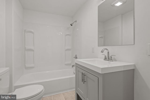 143 N 2nd St, Mount Wolf, PA 17347 - bathroom featuring toilet, vanity, and bathing tub / shower combination