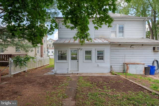 143 N 2nd St, Mount Wolf, PA 17347 - rear view of property with metal roof and a standing seam roof
