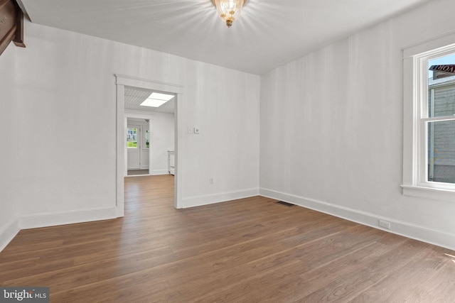 143 N 2nd St, Mount Wolf, PA 17347 - spare room with wood finished floors and baseboards