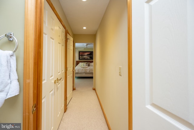 793 Mountainview Dr, Oakland, MD 21550 - corridor featuring recessed lighting and light colored carpet