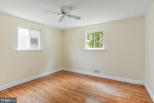 5729 Nevada St, Berwyn Heights, MD 20740 - empty room featuring wood finished floors, ceiling fan, and baseboards