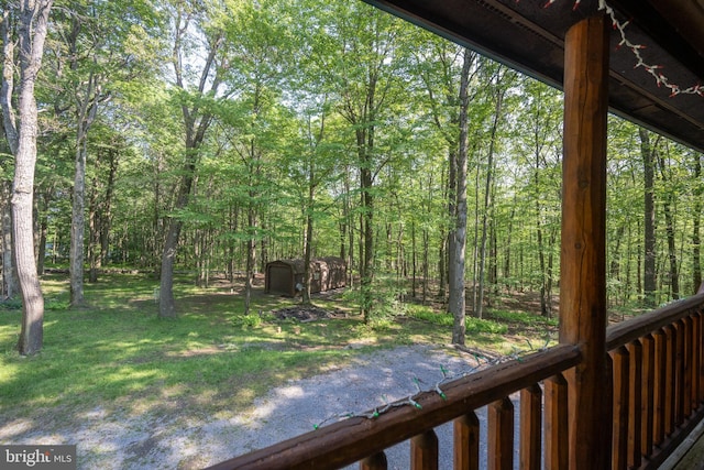 129 Bucks Crossing Ln, Accident, MD 21520 - view of green lawn with a view of trees