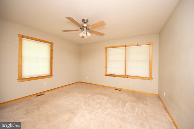 129 Bucks Crossing Ln, Accident, MD 21520 - carpeted spare room featuring baseboards and ceiling fan