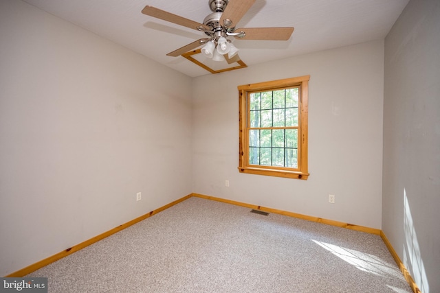 129 Bucks Crossing Ln, Accident, MD 21520 - spare room featuring carpet flooring and a ceiling fan
