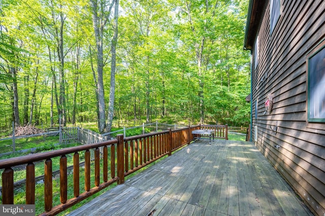 129 Bucks Crossing Ln, Accident, MD 21520 - wooden deck with a fenced backyard