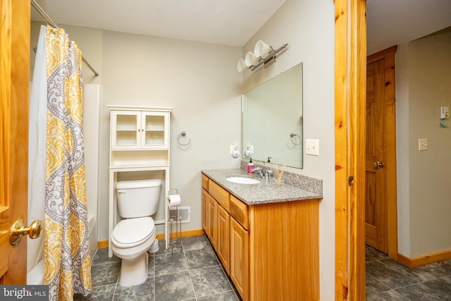 129 Bucks Crossing Ln, Accident, MD 21520 - bathroom featuring vanity, tile patterned flooring, and curtained shower