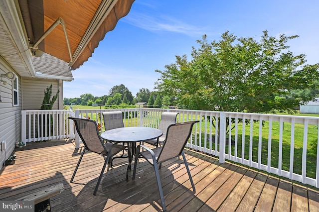 11684 Kensington Way, Laurel, DE 19956 - wooden deck with outdoor dining area